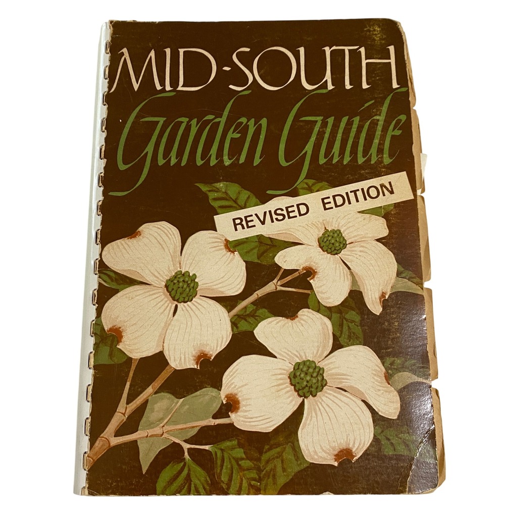 Vtg 60s Mid-South Garden Guide Revised Edition Memphis Garden Club‎ Spiral Bound